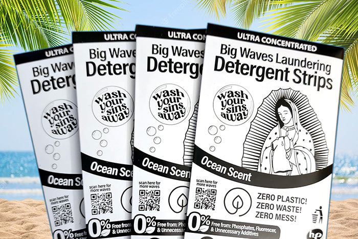 Big Waves Laundering Detergent Strips - Travel Size