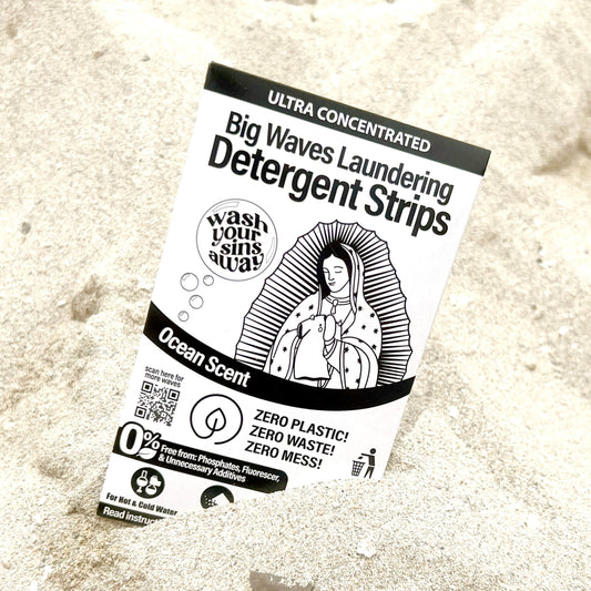 Big Waves Laundering Detergent Strips - Travel Size