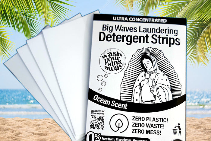 Big Waves Laundering Detergent Strips - Travel Size